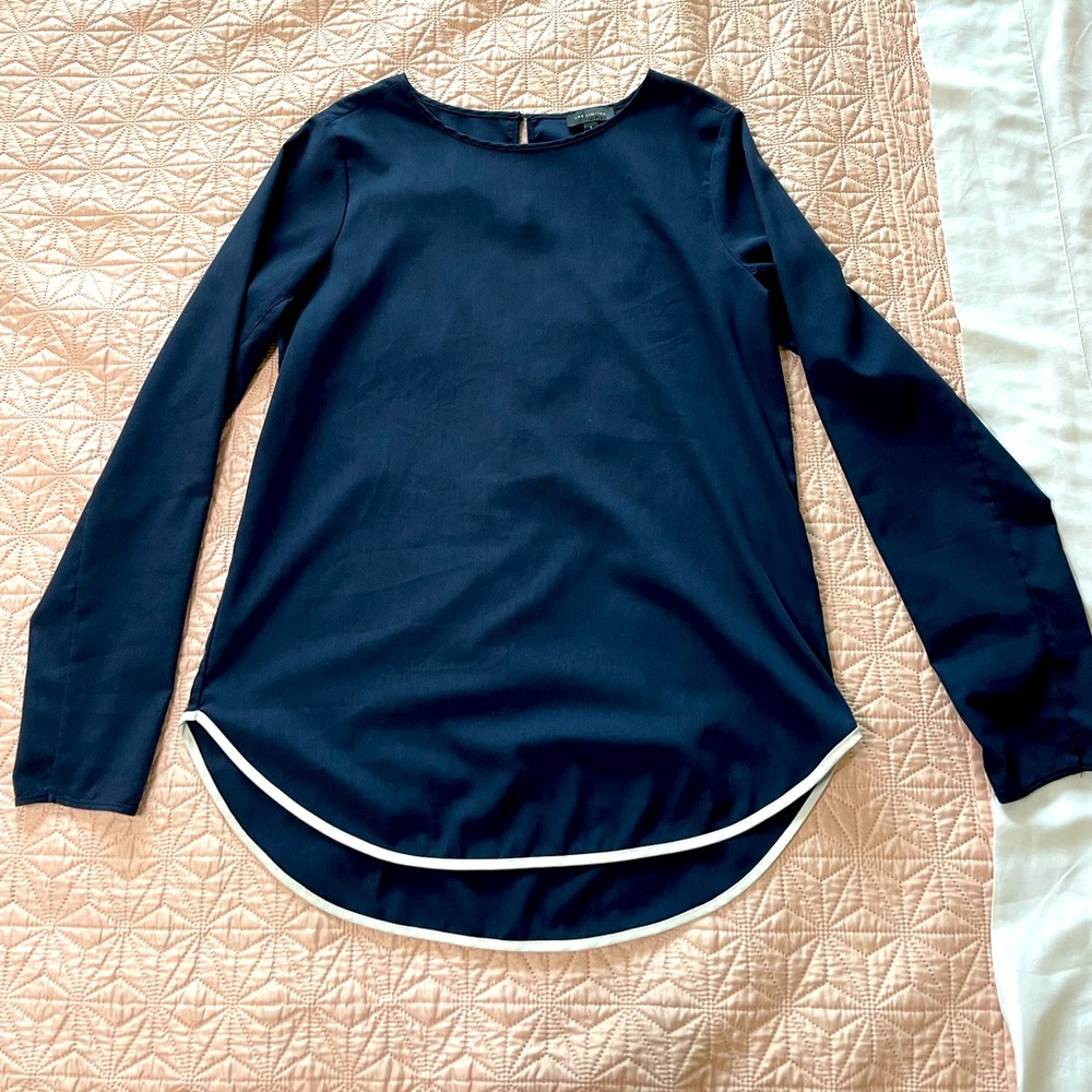 The Limited Blue Long Sleeve Top